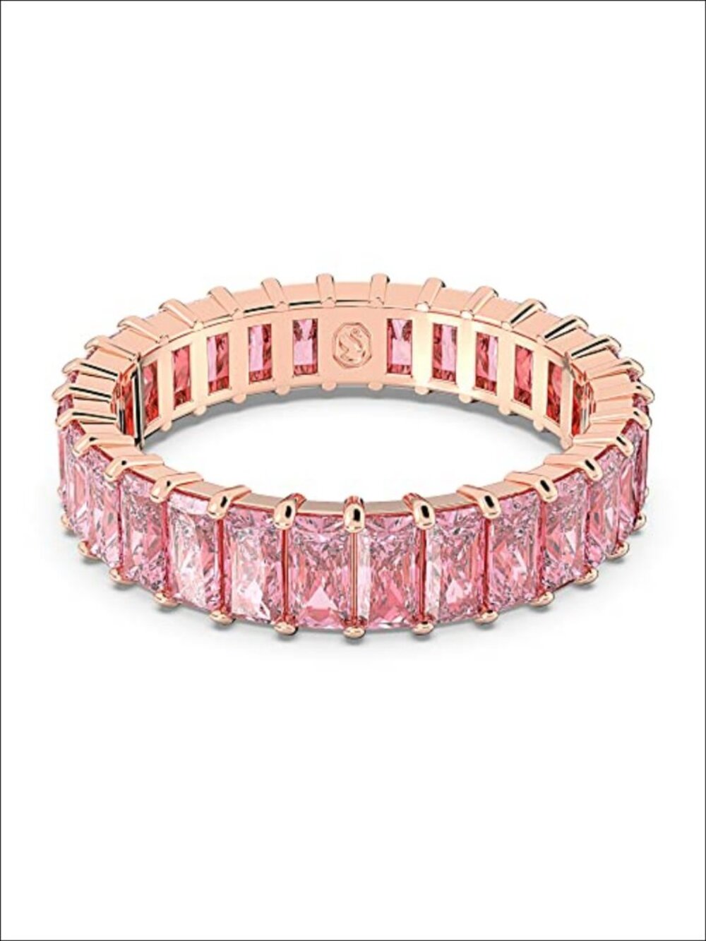 Swarovski Crystal Baguette Princess Cut Statement Ring Size 10